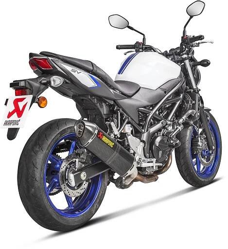 Akrapovič karbonová koncovka výfuku pro Suzuki SV 650 (16-17)
