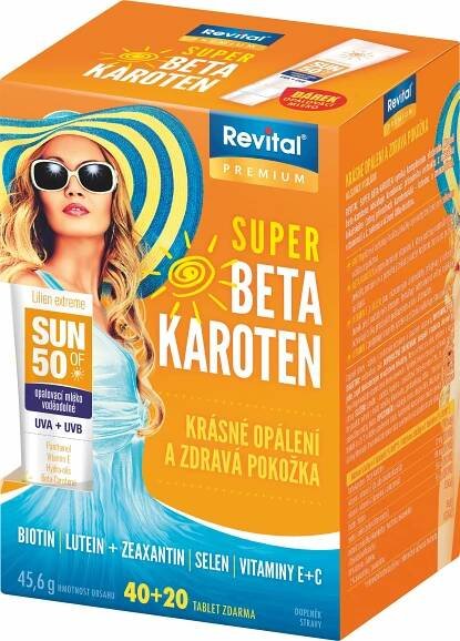 Revital Super Beta-karoten tbl.40+20 + opalovací mléko