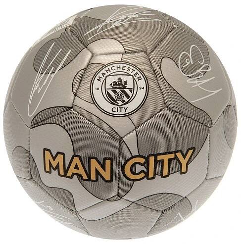 Míč MANCHESTER CITY Camo s podpisy - Fan-shop.cz