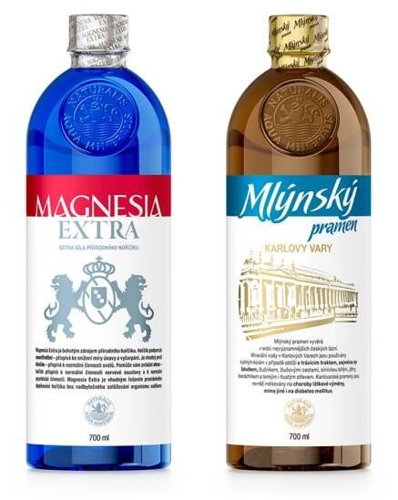 Karlovarské minerální vody uvedly Mlýnský pramen a Magnesii Extra