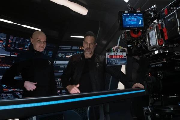 Stephanie Czajkowski, Todd Stashwick - Star Trek: Picard - Dominion - Z natáčení