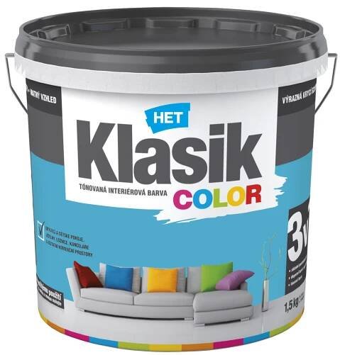 HET Klasik COLOR 0487 - modrý tyrkysový - 1,5kg