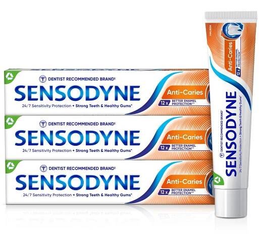 zubní pasta Sensodyne Anti Caries zubní pasta 3x75ml