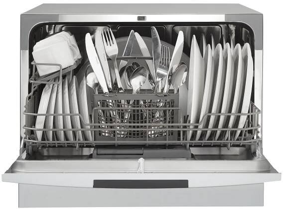 Danby 6 Place Setting Countertop Dishwasher in Silver DDW631SDB