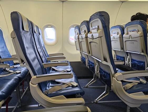 Edelweiss, prostor na nohy v ekonomické třídě, Airbus A320