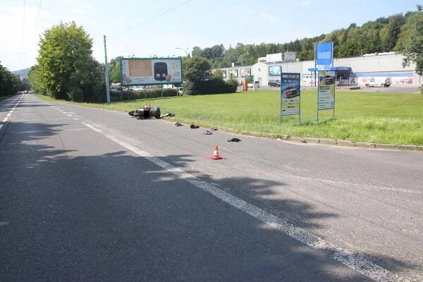 Dvě nehody motorkářů skončily ve Zlíně vážným zraněním