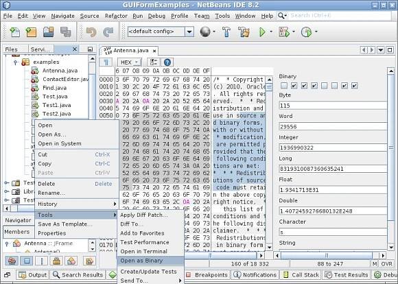 Editor screenshot