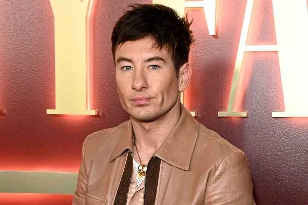 Barry Keoghan Brings Back the '70s with Leather Jacket and Wide-Legged Pants — See His Retro Red Carpet Look!