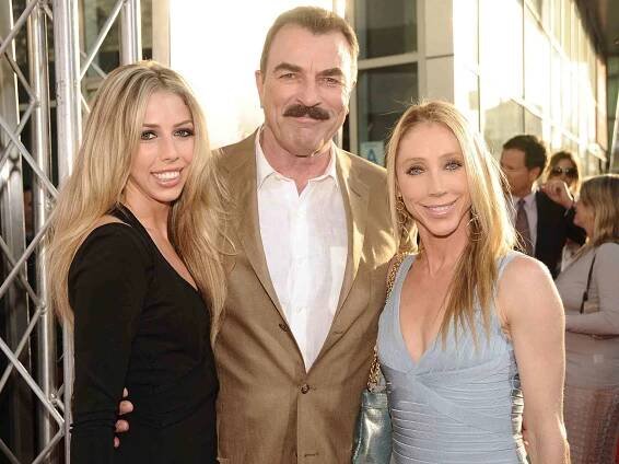 Hannah Selleck, Actor Tom Selleck and wife Jillie Mack arrives at the Los Angeles premiere of "Killers" held at ArcLight Cinemas Cinerama Dome on June 1, 2010 in Hollywood, California
