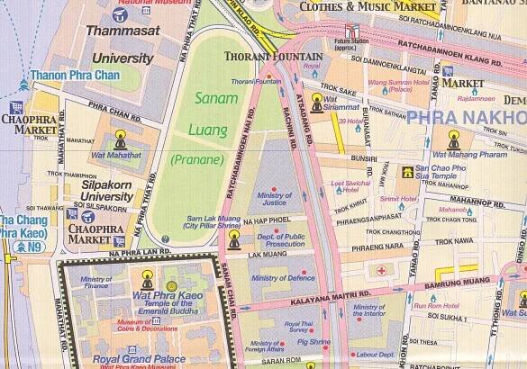 Bangkok 1:10t / Thailand South 1:900t mapa ITMB | International Travel Maps CZ