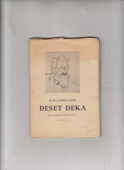 Čapek-Chod Karel Matěj - Deset deka - Antikvariát Dana Kurovce 