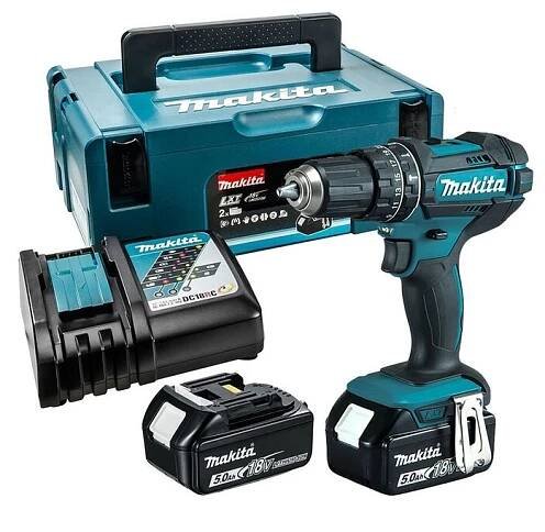 Makita DHP482RTJ aku příklepový šroubovák Li-ion LXT 18V/5,0 Ah