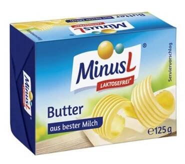 MinusL Bezlaktózové Máslo 82% t.v.s. 125 g