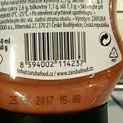 Podrobné informace o potravině Tikka Masala