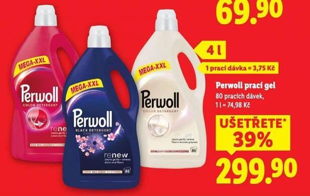 PERWOLL PRACÍ GEL