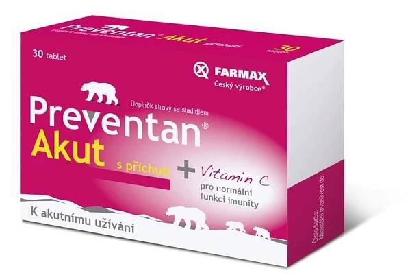 PREVENTAN AKUT S PříCHUTí 30 TABLET | Medicinous ČR