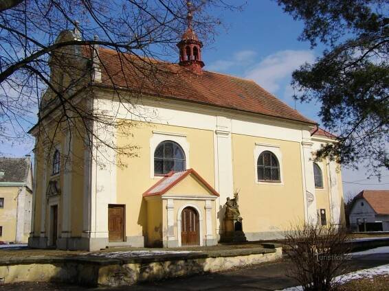 Lovčice - kostel sv.... - Kostel