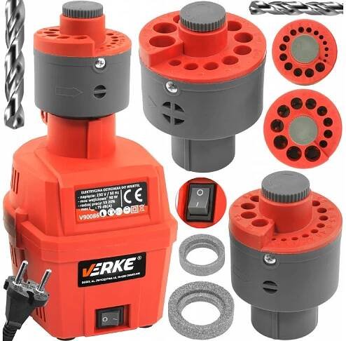 Elektrická ostřička vrtáků 90 W, Verke V90086 - Dum-dilna.cz