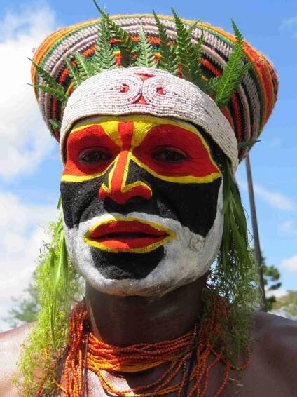 Papua Nová Guinea - barevný festival Goroka