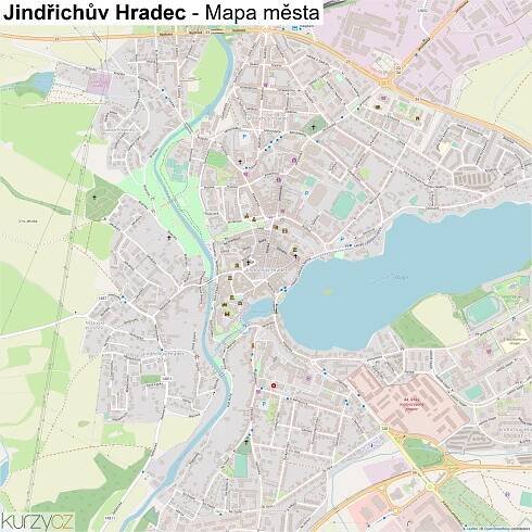 Jindřichův Hradec - mapy | Kurzy.cz
