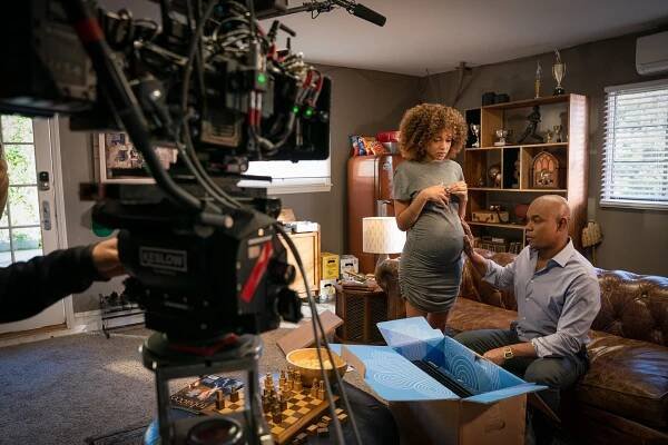 Fotři - Z natáčení - Reign Edwards, Bokeem Woodbine