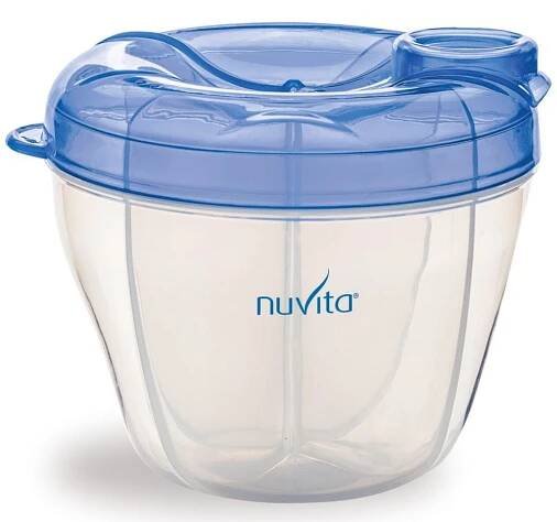 Nuvita Nádoba a dávkovač na sušené mléko Pastel Blue