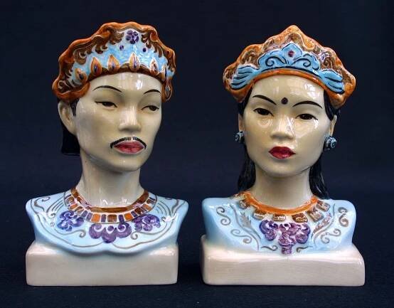 225 224 Goldscheider Javanes Heads Trenton Usa