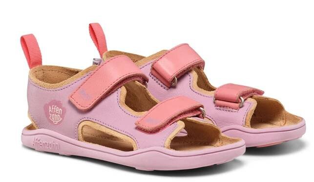 Dětské barefoot sandály Affenzahn Sandal Leather Airy - Otter