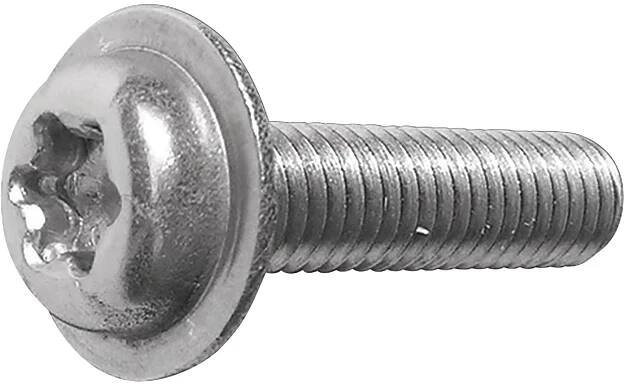 Šroub přístrojový s čočkovitou hlavou a límcem ECO-FIX TORX, nerez A2