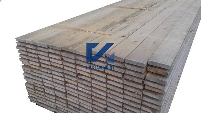 CV STAVEBNINY, eshop - Řezivo stavební - Prkna - Prkno stavební smrkové 24x130 mm, délka 4 m
