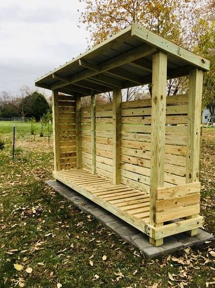 Firewood Shed for Outdoor Storage