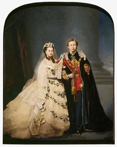 Satební fotka Edwarda VII.