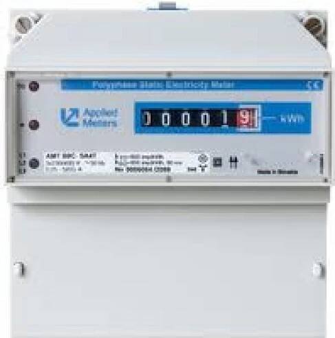 Elektroměr AMT B0C SA4T 5-65 A., přímé třífázové měření 0,25 - 65 A, úředně ověřený, CZ