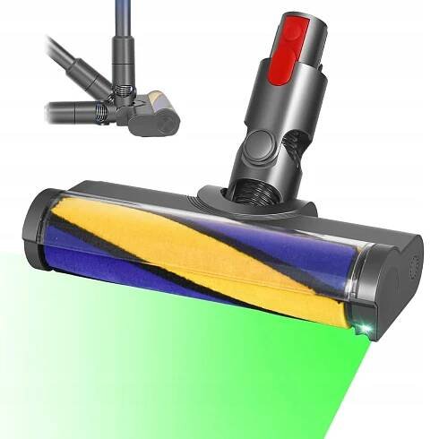 MĚKKÝ KARTÁČ LED HLAVA MOPU PRO VYSAVAČ DYSON V15 V11 V10 V8 V7