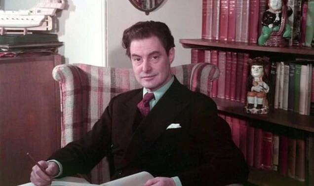 Robert Donat at home in London, 1949