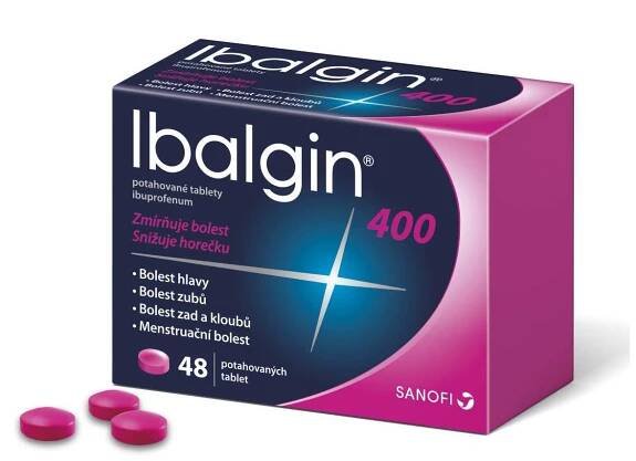 Ibalgin 400 mg 48 potahovaných tablet