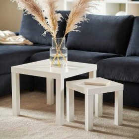 LACK Odkládací stolek - bílá 35x35 cm