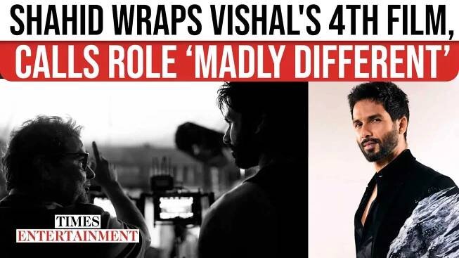 Shahid Kapoor wraps fourth Vishal Bhardwaj film — calls it 'super special' and 'madly different'