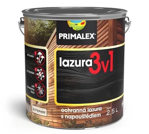 Lazura Primalex tenk 3v1 borovice lesní (2.5l)