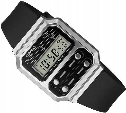 ORIGINÁLNÍ UNISEXOVÉ HODINKY CASIO VINTAGE A100WEF-1A TV GAME DESIGN LED 33mm