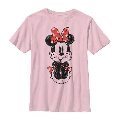 Disney Classics - Mickey Mouse - Minnie Mouse Sitting Minnie Sketch - Dětské Tričko