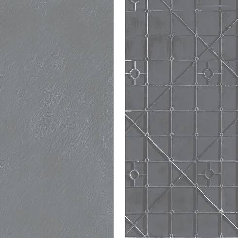 Sprchová SMC vanička REA MAGNUM GREY 90x90 cm - imitace kamene - šedá