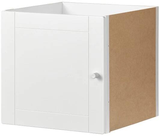 IKEA KALLAX Vložka s dveřmi bílá 33x33 cm FRÉZOVANÁ