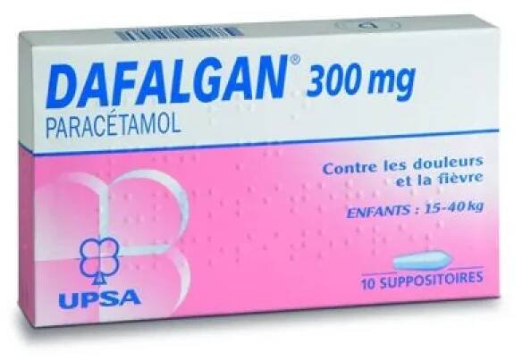 Dafalgan Supp 300 mg 10 ks