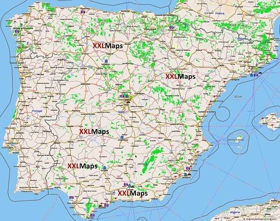 Turistická mapa - Španělsko