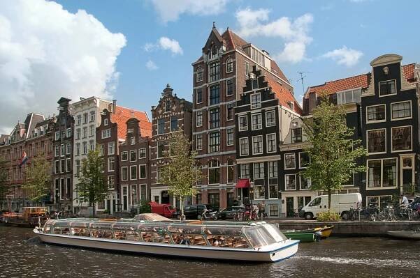Amsterdamské kanály — Stock obrázek