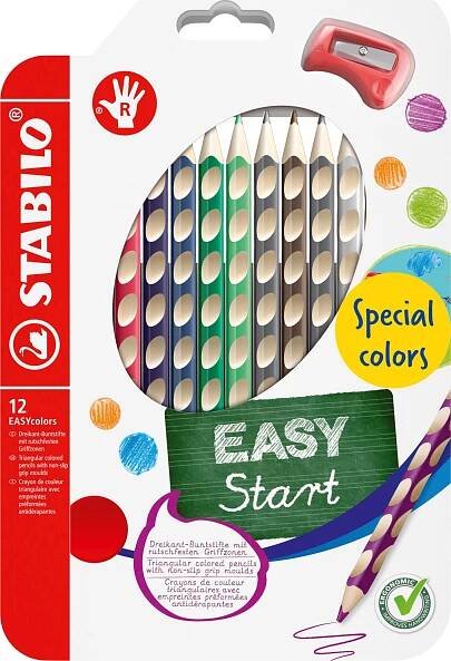 STABILO Easy Colors 332/12-1 pro praváky 12 ks