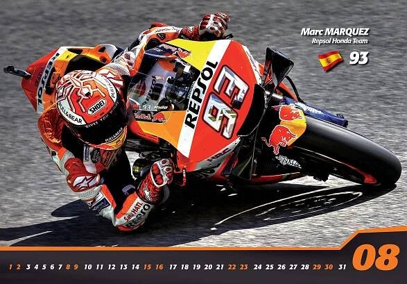 Tip na dárek: Nástěnný kalendář MotoGP 2020 - eva-moto.com