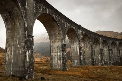 Glenfinnan Viaduct (AKA Harry Potter Bridge and Harry Potter Viaduct), Scotland