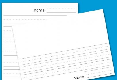 Kindergarten Lined Paper - Download Free Printable Paper Templates - Free Printable Binder Paper